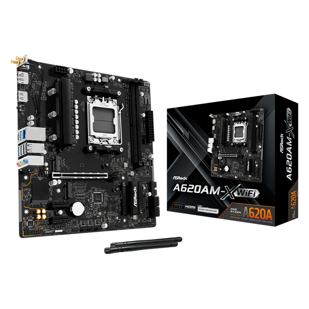ASRock A620AM-X mATX Motherboard for AMD AM5 CPUs
